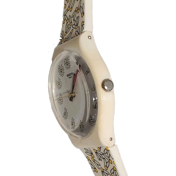 Vintage Swatch Pick Me GW174 Floral Daisy Swiss Watch Needs Battery main image 7